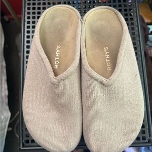 Rothy's Light Tan Slip-On Mules